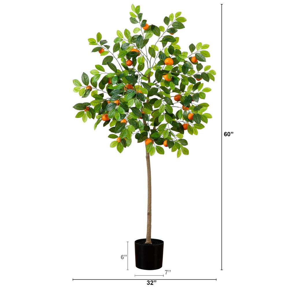 5ft. Artificial Tangerine Tree. Picture 1