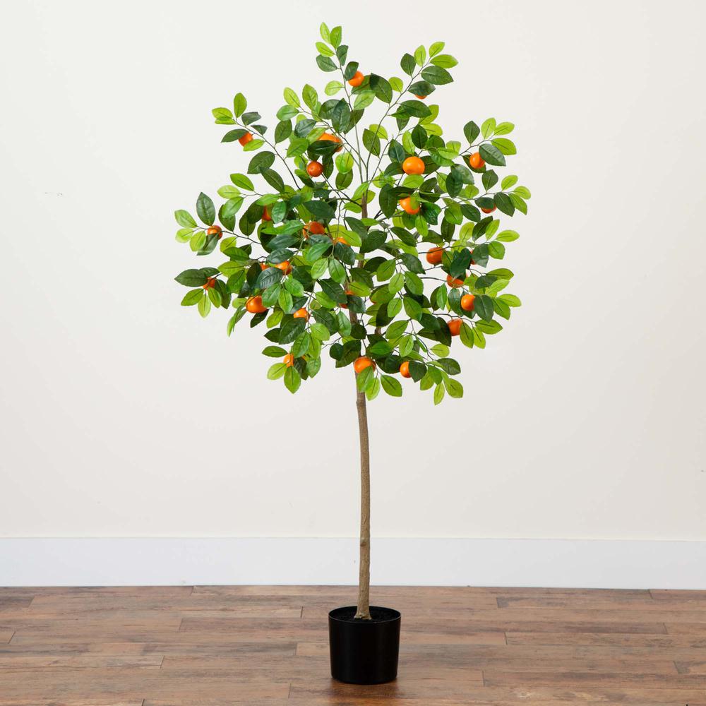 5ft. Artificial Tangerine Tree. Picture 3