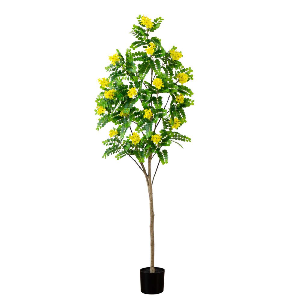 6ft. Artificial Flowering Citrus Tree with Real Touch Leaves. Picture 6