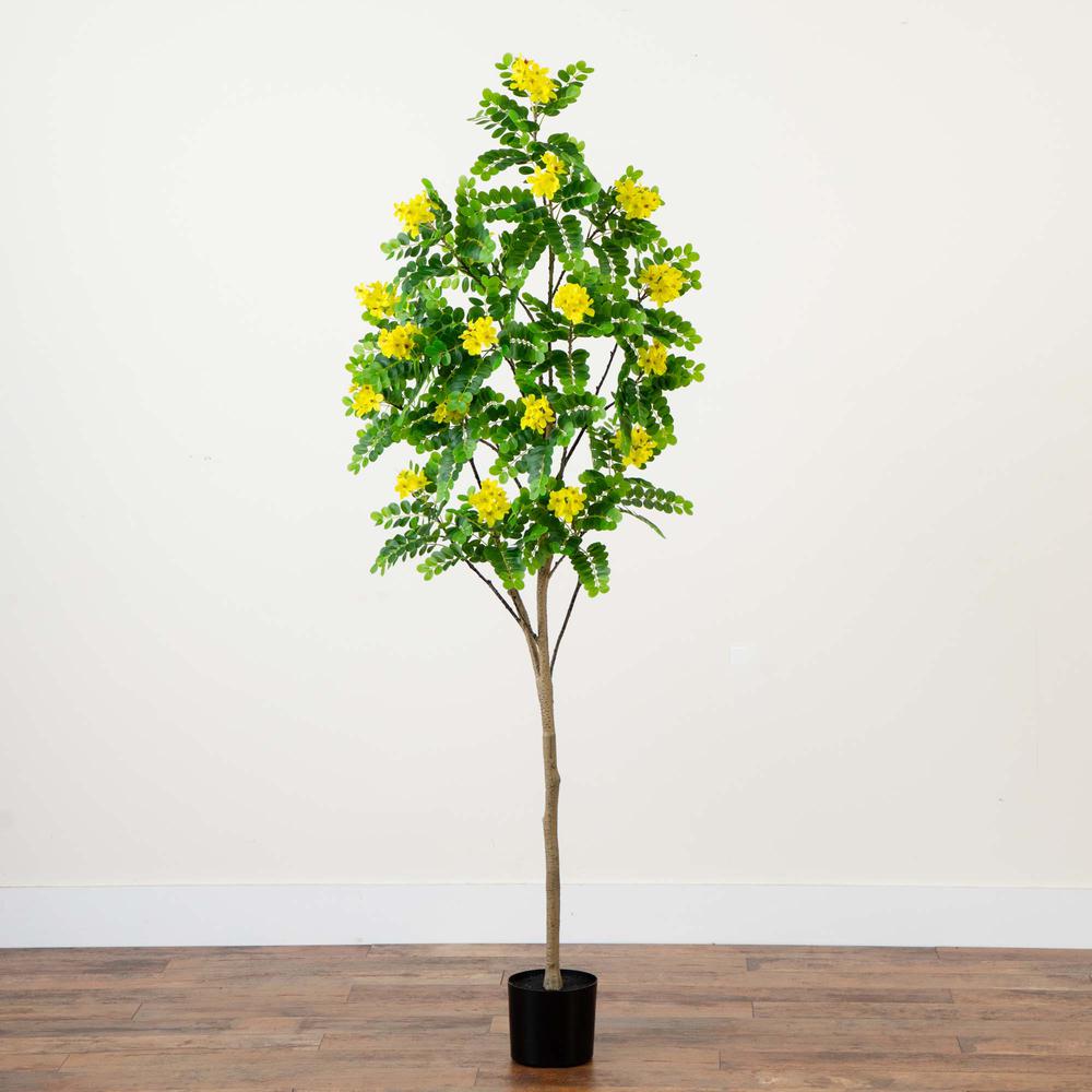 6ft. Artificial Flowering Citrus Tree with Real Touch Leaves. Picture 4
