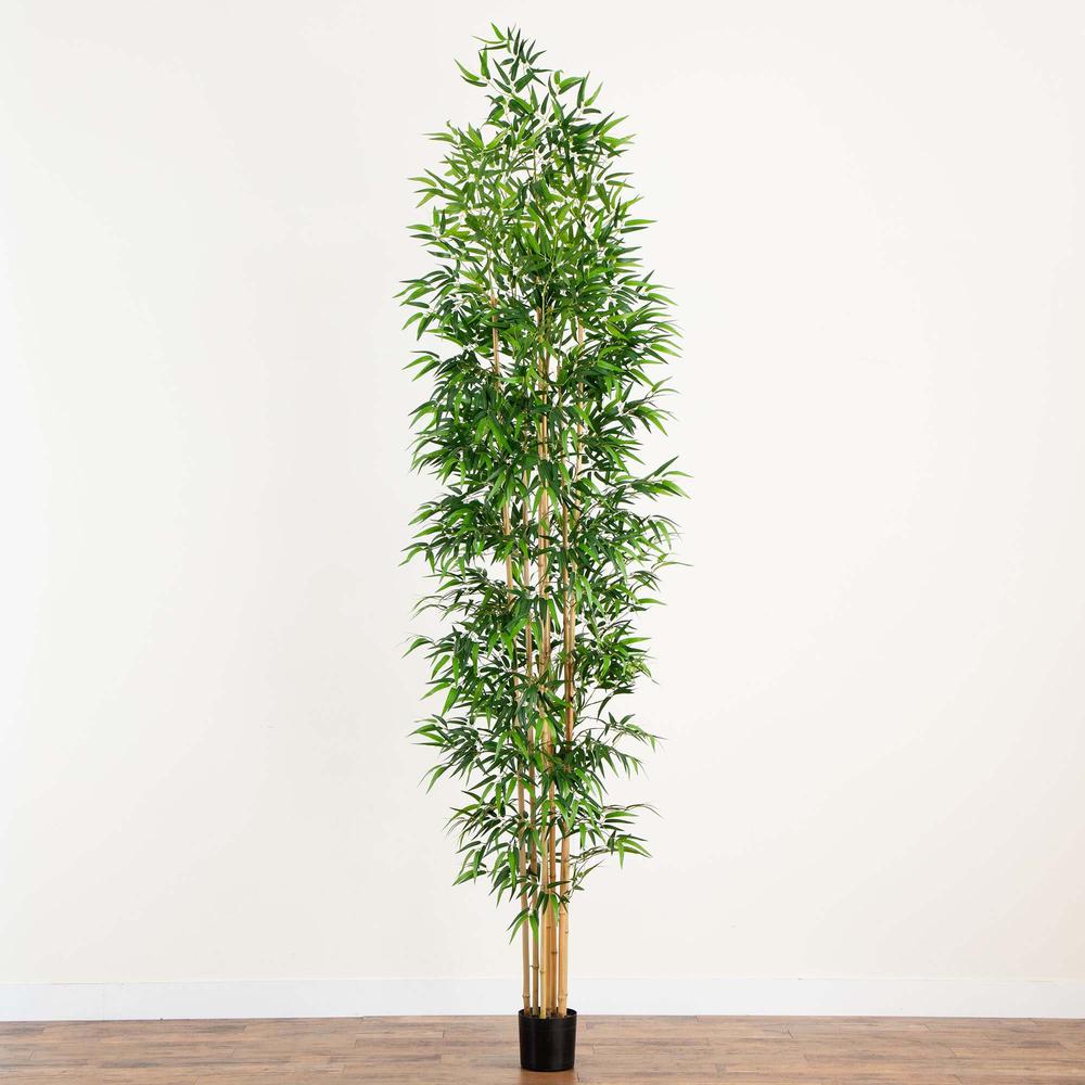 11ft. Artificial Bamboo Tree with Real Bamboo Trunks. Picture 5