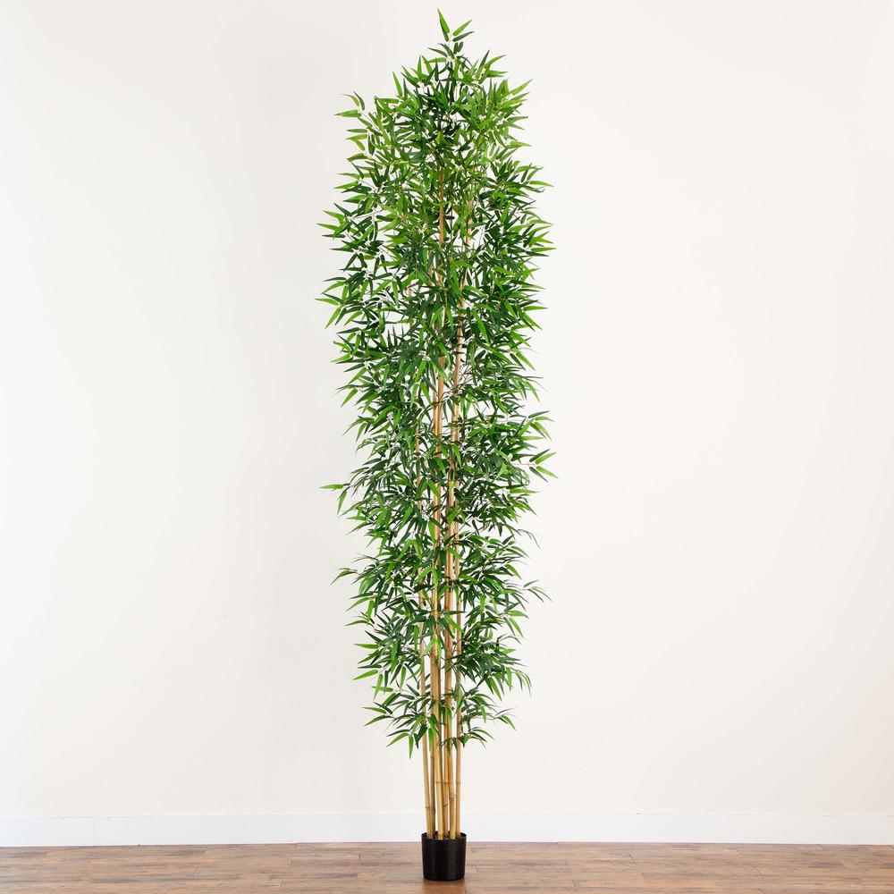 12ft. Artificial Bamboo Tree with Real Bamboo Trunks. Picture 5