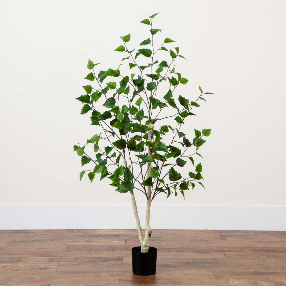 4ft. Artificial Birch Tree with Real Touch Leaves. Picture 4
