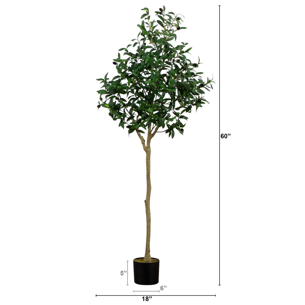 5ft. Artificial Olive Tree. Picture 1