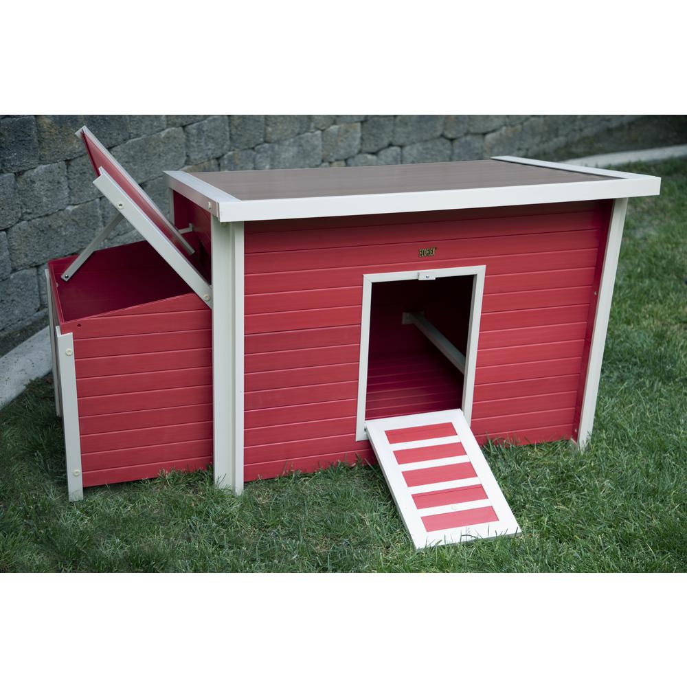ECOFLEX® Fontana Chicken Barn in Red. Picture 3