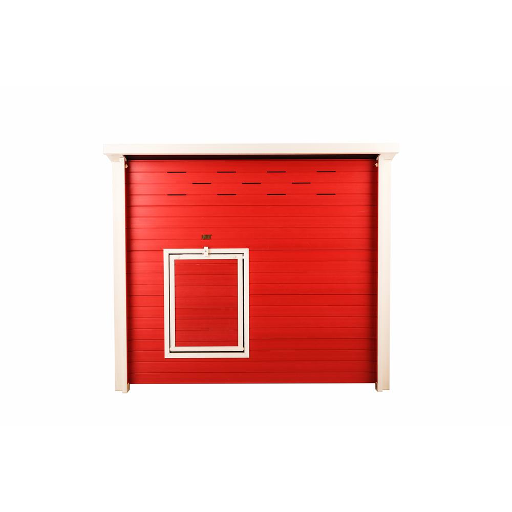 ECOFLEX® Jumbo Fontana Chicken Barn in Red. Picture 1