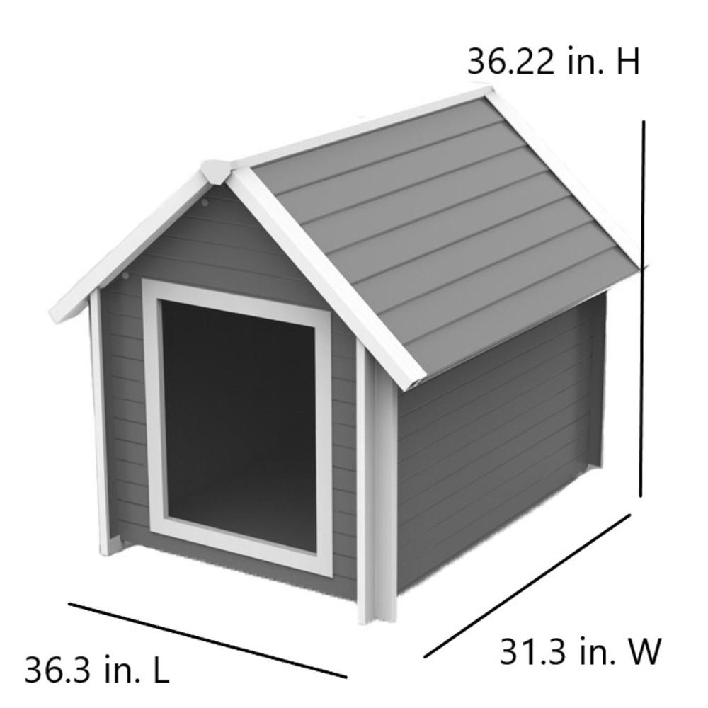 ECOFLEX® Bunk Style Outdoor Dog House - Large. Picture 3