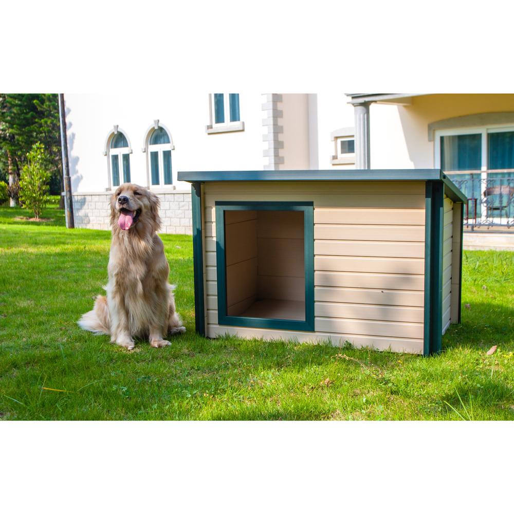 ECOFLEX® Lodge Style Dog House - Medium. Picture 2