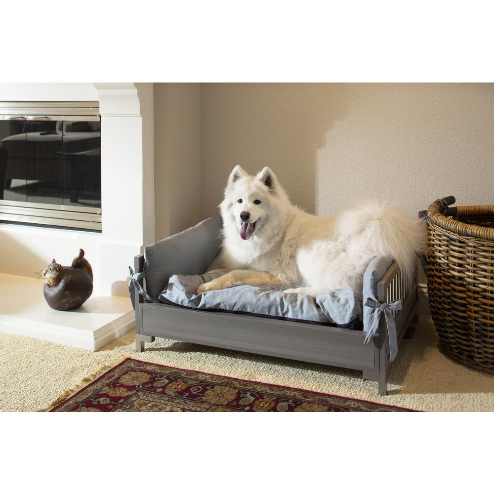 ECOFLEX® Manhattan Raised Dog Bed with Cushion - Espresso. Picture 6