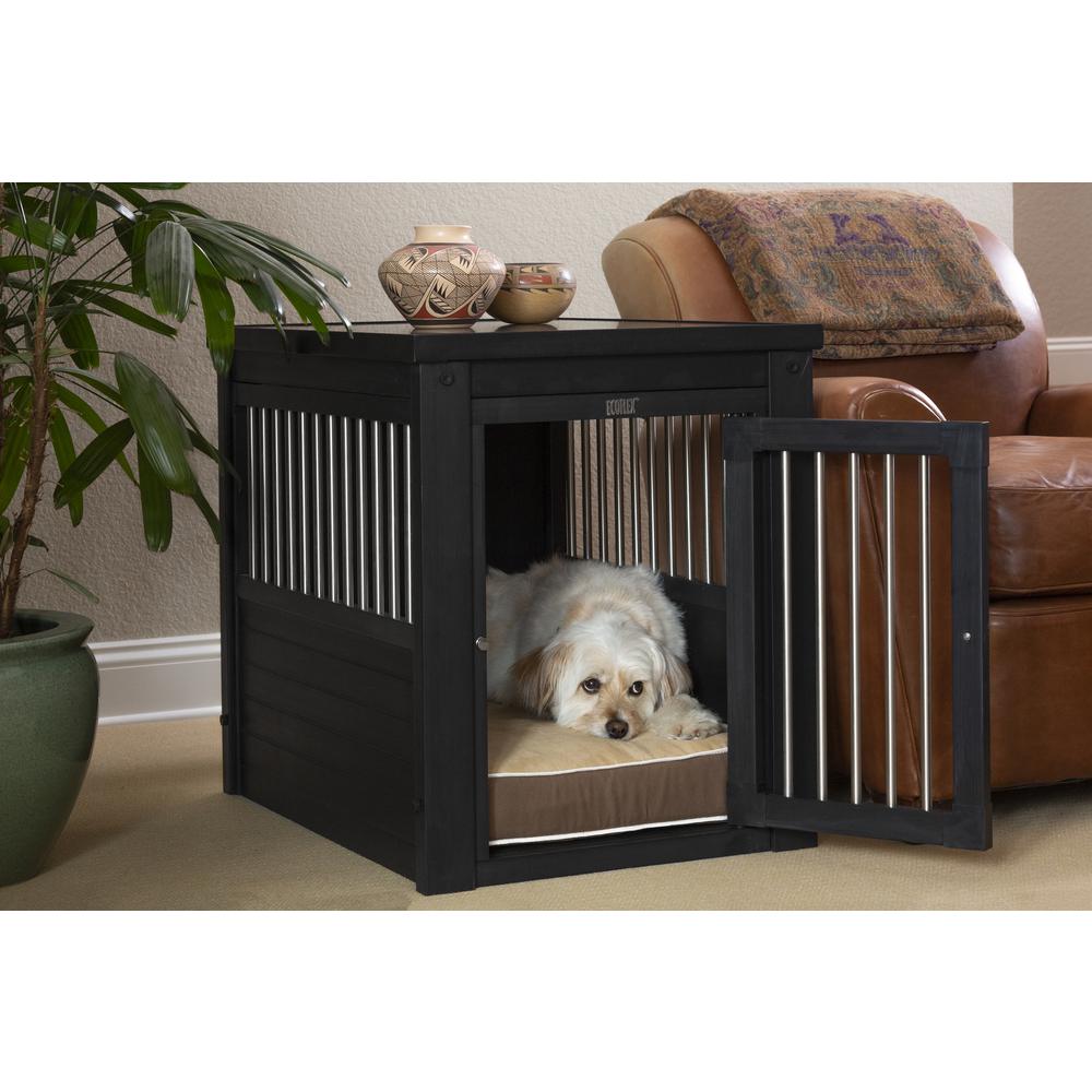 ECOFLEX® Dog Crate End Table - Espresso Medium. Picture 1