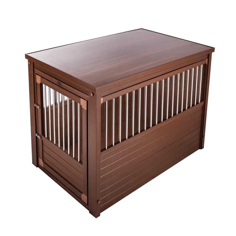 ECOFLEX® Dog Crate End Table - Russet Large. Picture 1