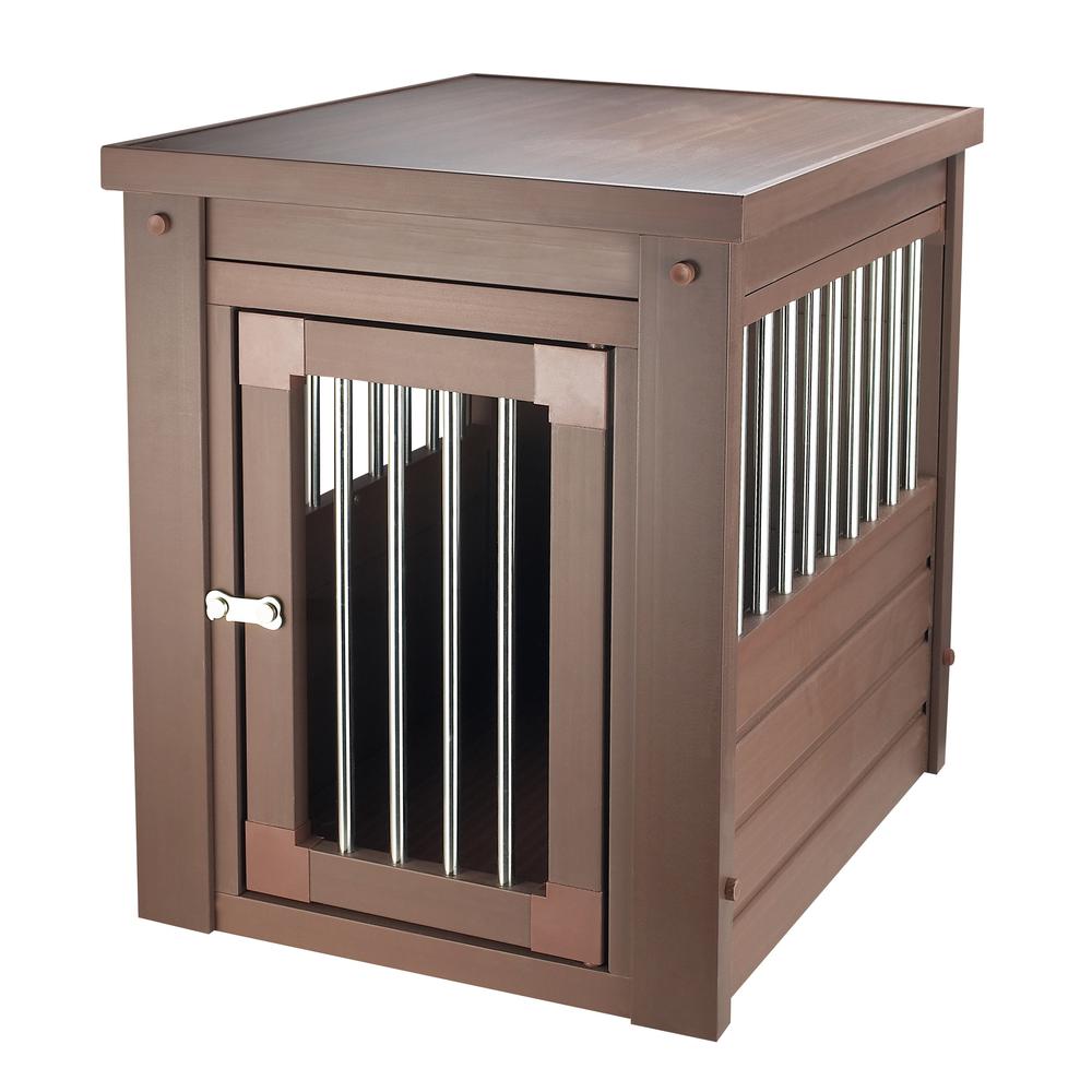 ECOFLEX® Dog Crate End Table - Russet Small. Picture 1