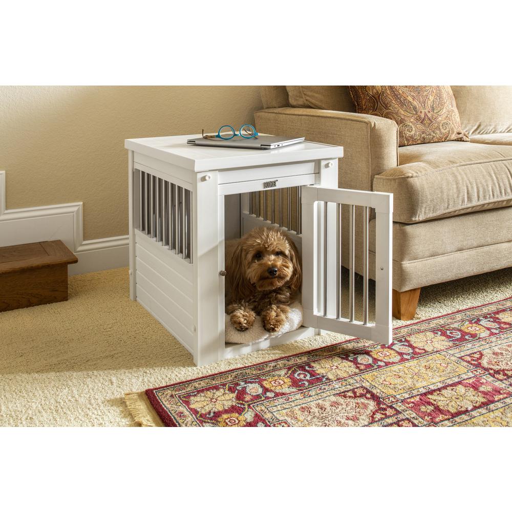 ECOFLEX® Dog Crate End Table - Antique White Small. Picture 6