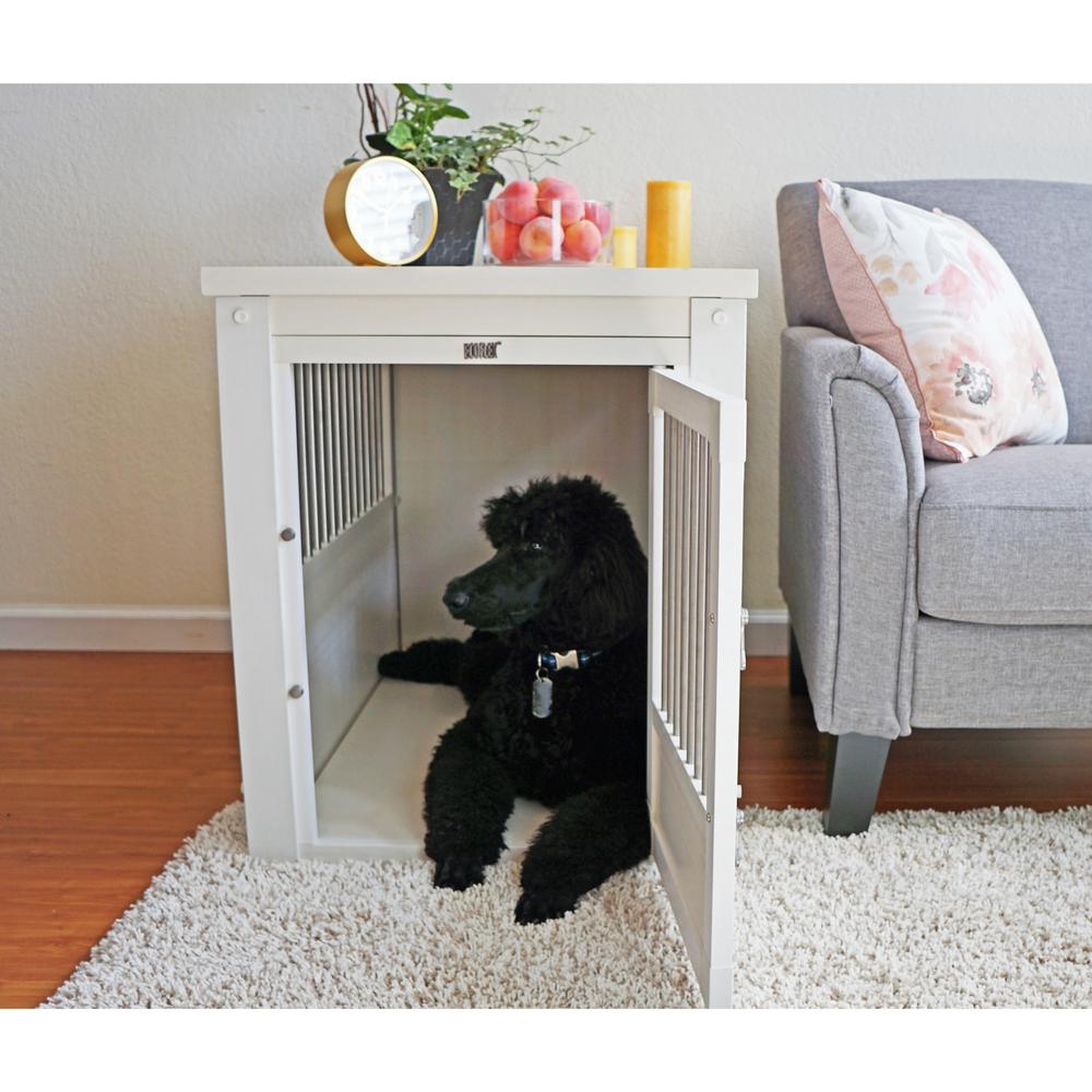 ECOFLEX® Dog Crate End Table - Antique White X-Large. Picture 2