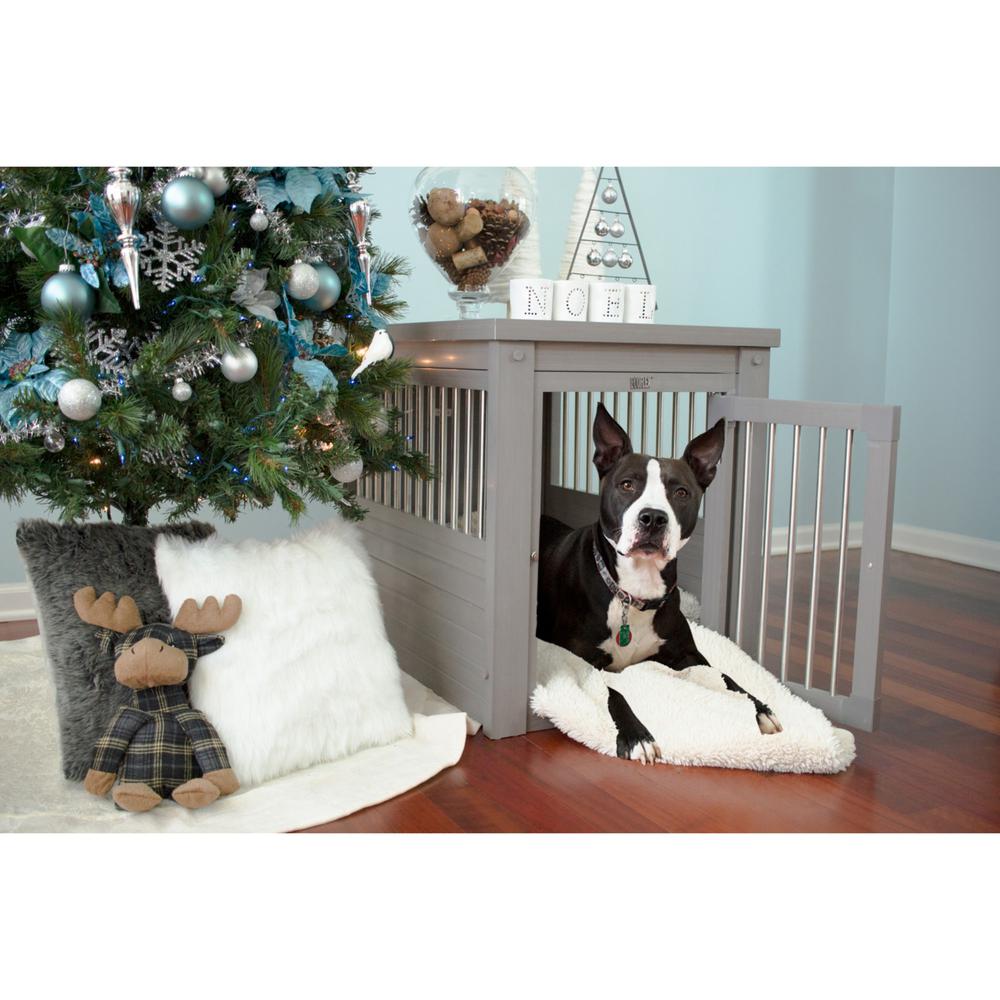 ECOFLEX® Dog Crate End Table - Grey Small. Picture 2