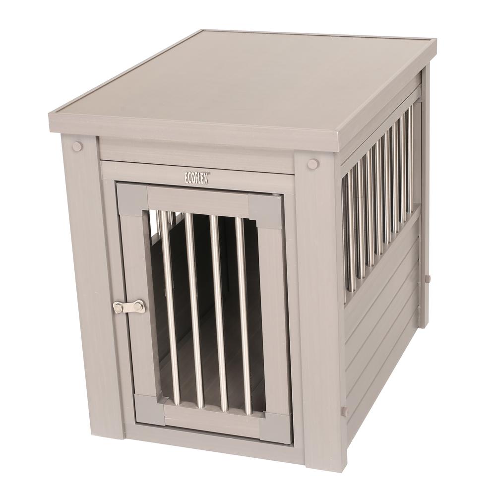 ECOFLEX® Dog Crate End Table - Grey Small. Picture 3