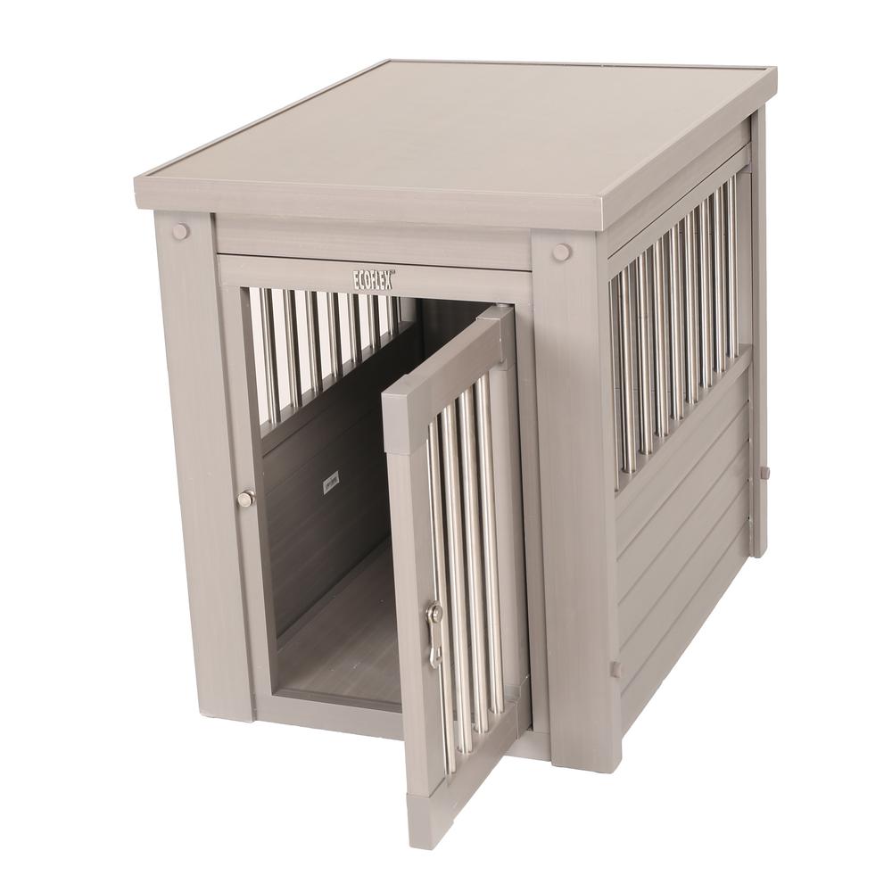 ECOFLEX® Dog Crate End Table - Grey Small. Picture 4