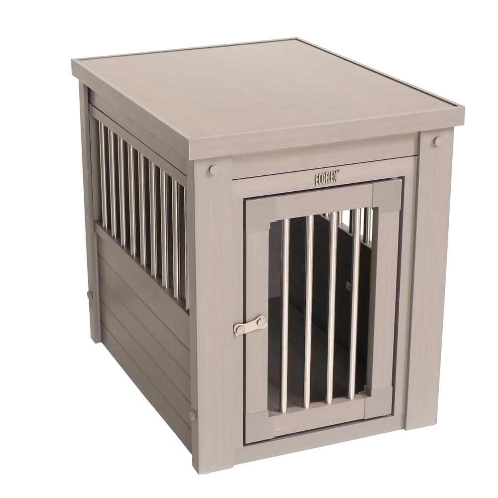 ECOFLEX® Dog Crate End Table - Grey Small. Picture 1