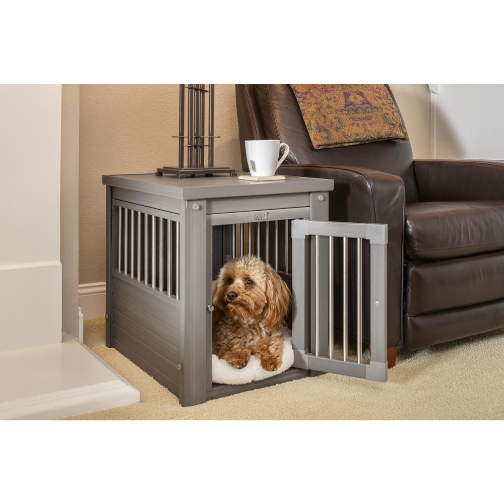 ECOFLEX® Dog Crate End Table - Grey Small. Picture 6