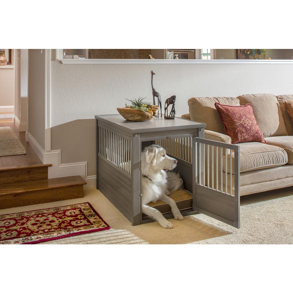 ECOFLEX® Dog Crate End Table - Grey X-Large. Picture 6