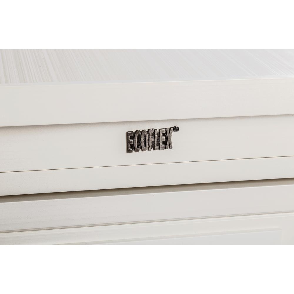 ECOFLEX® Litter Box Cover End Table - Antique White. Picture 4