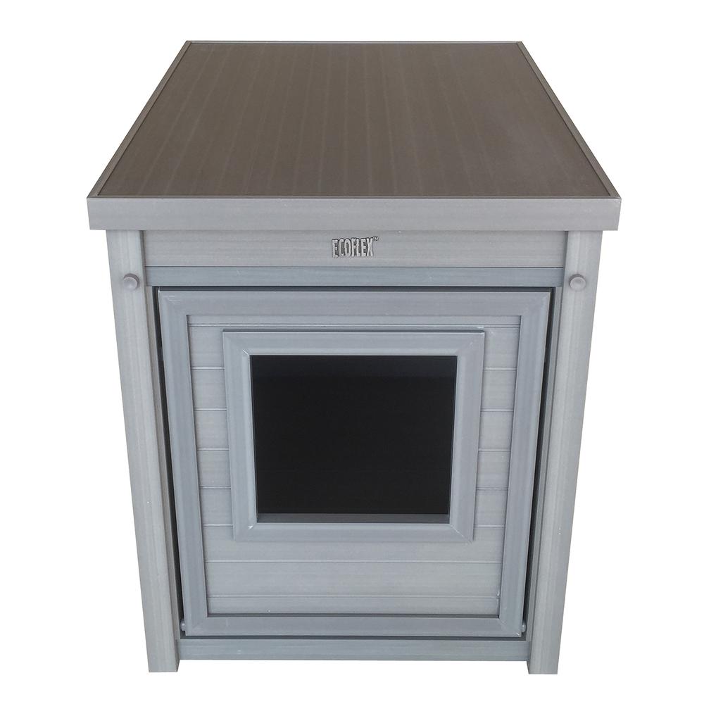 ECOFLEX® Litter Box Cover End Table - Grey. Picture 3