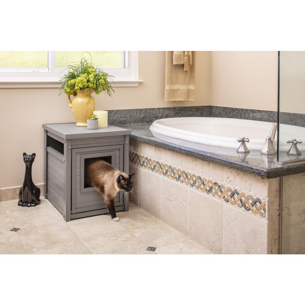 ECOFLEX® Litter Box Cover End Table - Grey. Picture 6