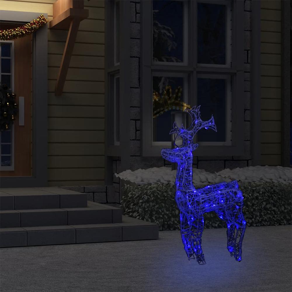 vidaXL Reindeer Christmas Decoration 90 LEDs 23.6"x6.3"x39.4" Acrylic, 329779. Picture 3