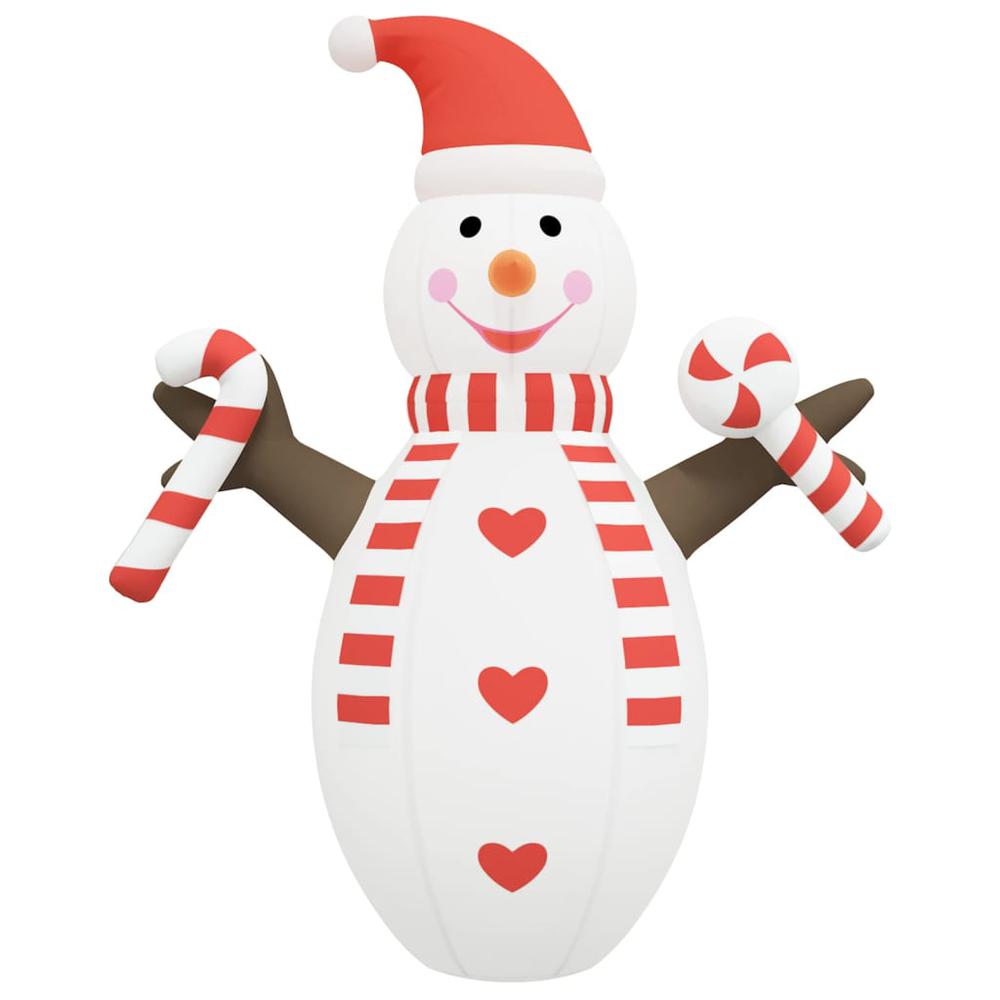 vidaXL Christmas Inflatable Snowman with LEDs 248". Picture 4