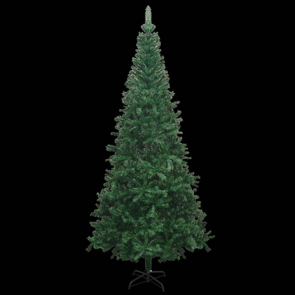 vidaXL Artificial Christmas Tree with LEDs L 94.5" Green. Picture 3