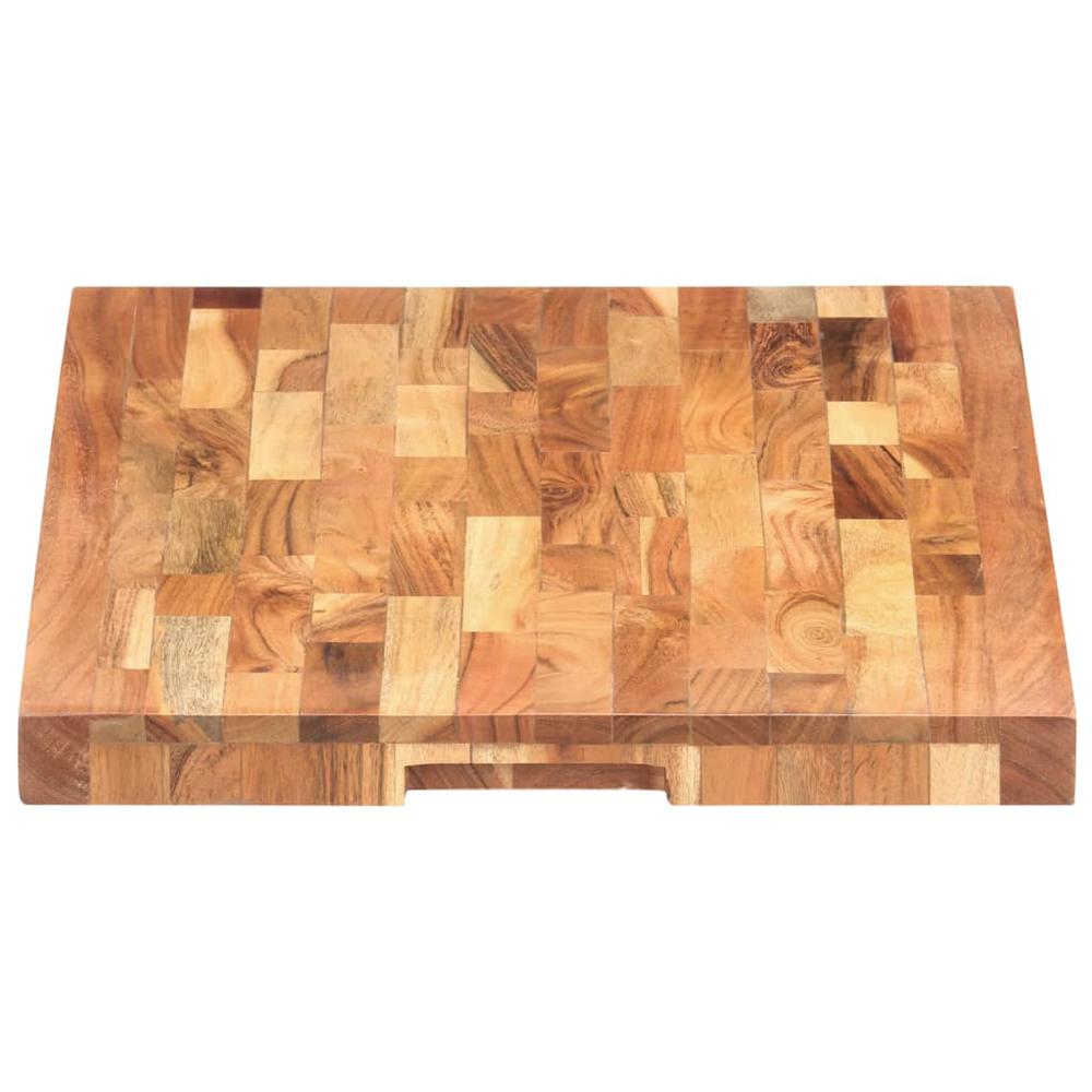 vidaXL Chopping Board 23.6"x15.7"x1.6" Solid Acacia Wood. Picture 4