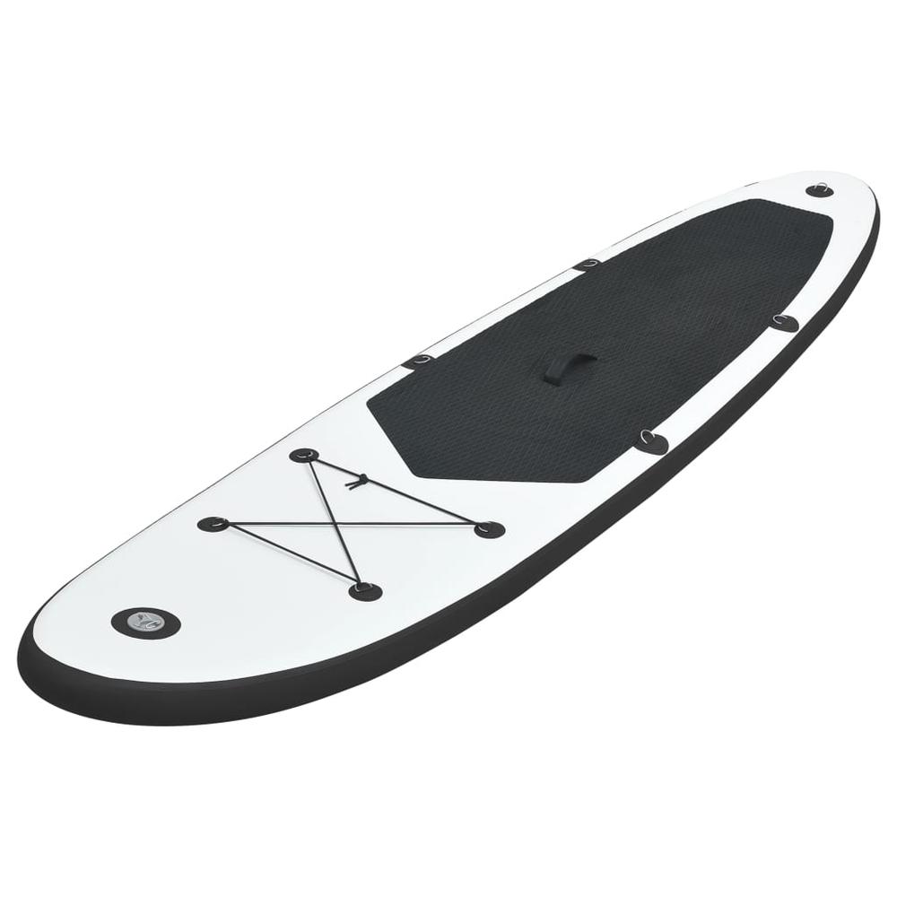 vidaXL Inflatable Stand Up Paddle Board Set Black and White 2730. Picture 2