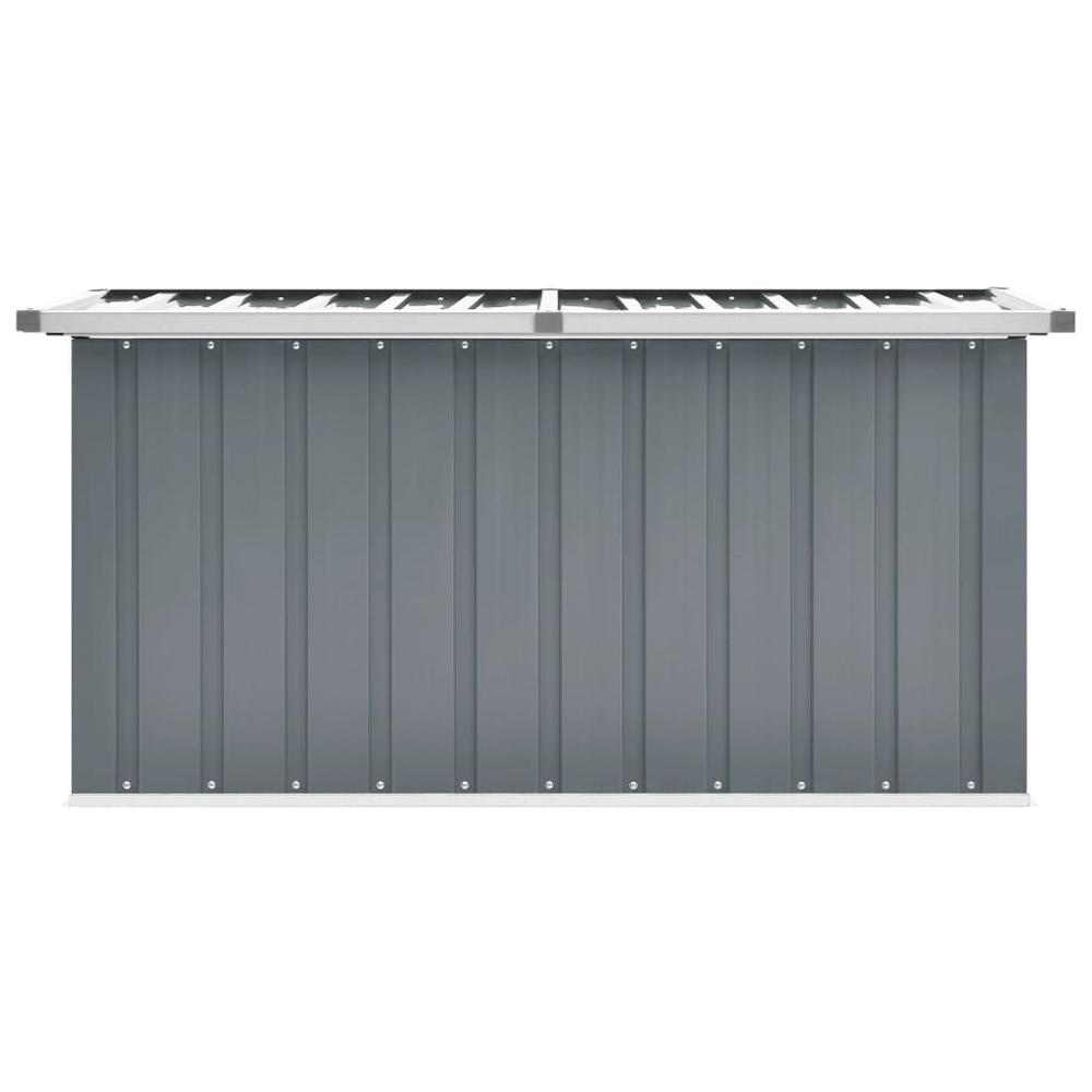 vidaXL Patio Storage Box Gray 50.8"x26.4"x25.6". Picture 3