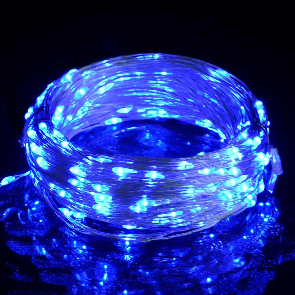 vidaXL LED String with 150 LEDs Blue 49.2'. Picture 2