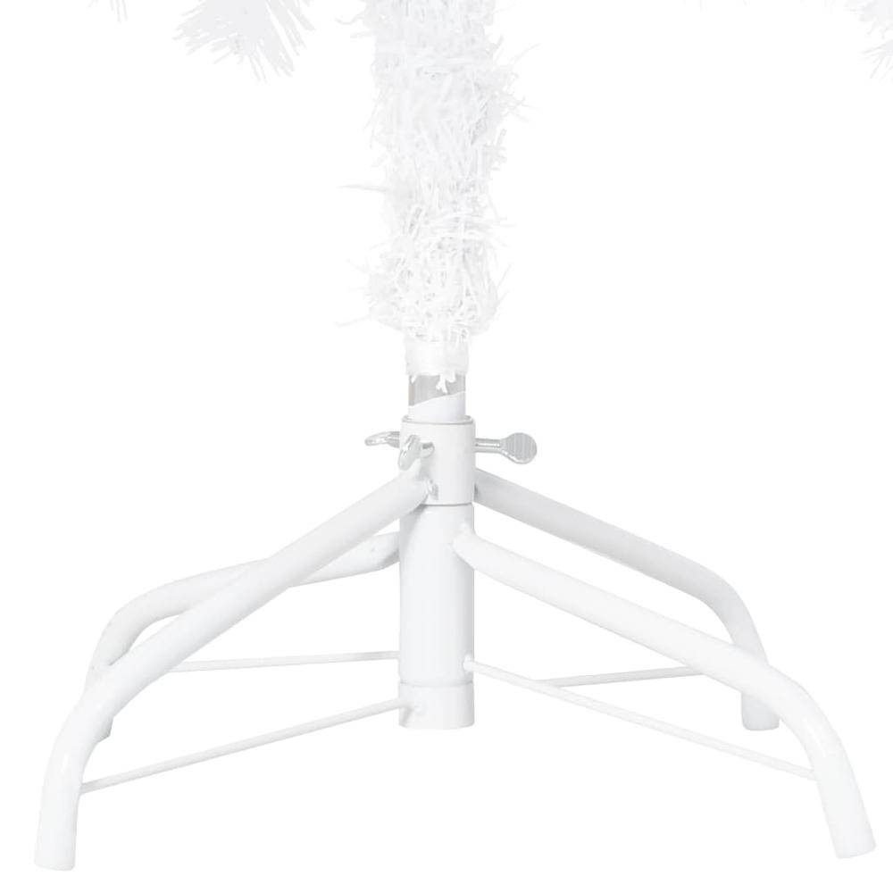 vidaXL Artificial Christmas Tree with LEDs&Ball Set White 59.1" PVC, 3077540. Picture 4