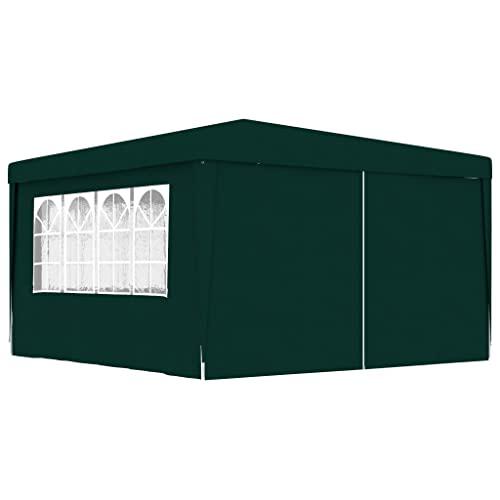 vidaXL Professional Party Tent with Side Walls 13.1'x13.1' Green 90 g/mÂ², 48536. Picture 2