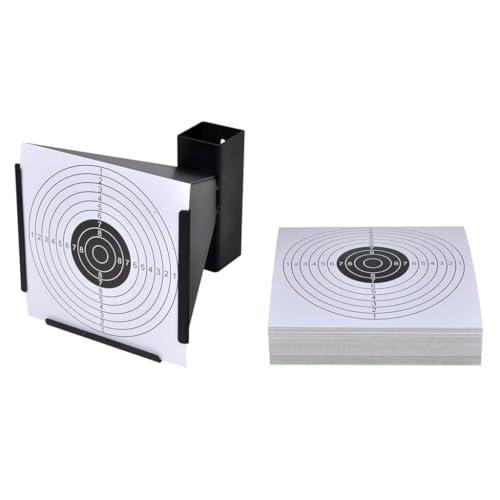 5.5" Funnel Target Holder Pellet Trap + 100 Paper Targets, 90829. Picture 2