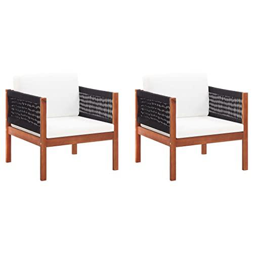 vidaXL Garden Chairs 2 pcs Solid Acacia Wood, 46342. Picture 2
