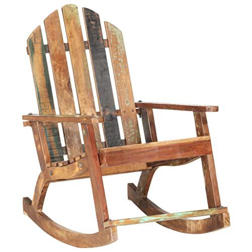 vidaXL Garden Rocking Chair Solid Reclaimed Wood 5882. Picture 2
