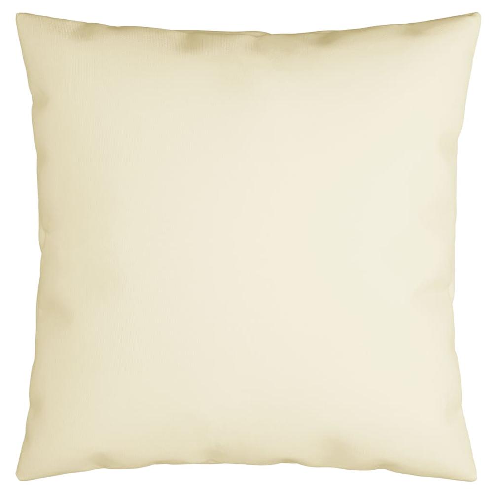 vidaXL Throw Pillows 4 pcs Cream 15.7"x15.7" Fabric. Picture 2