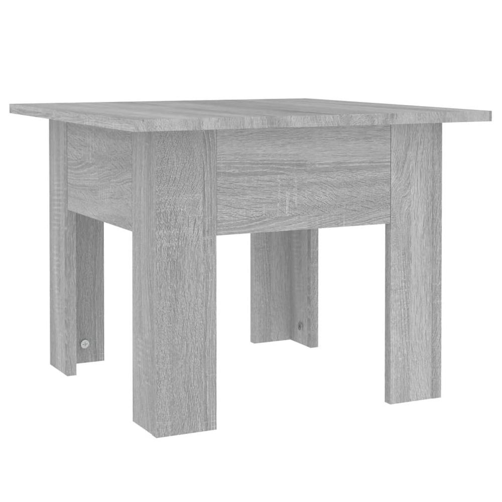 vidaXL Coffee Table Gray Sonoma 21.7"x21.7"x16.5" Engineered Wood, 813069. Picture 2