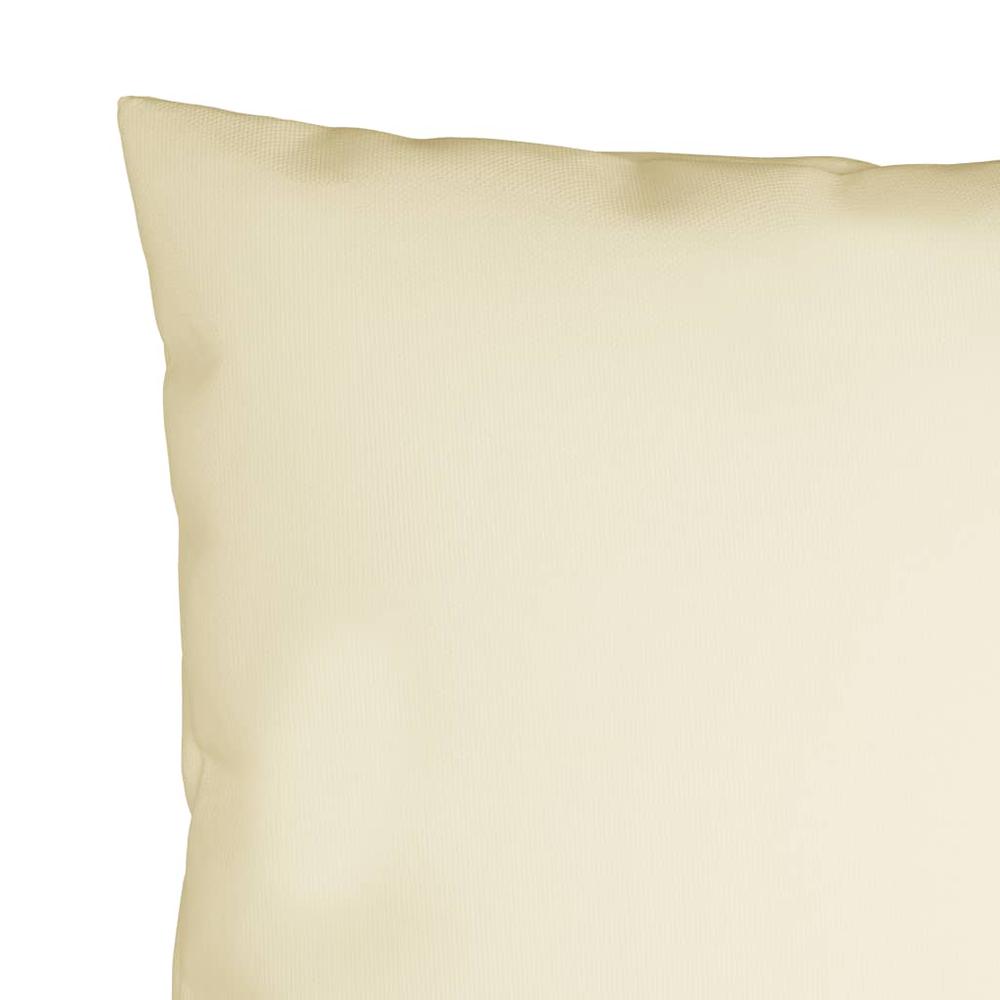 vidaXL Throw Pillows 4 pcs Cream 19.7"x19.7" Fabric. Picture 4