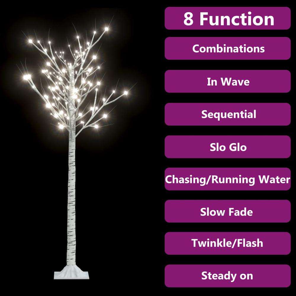vidaXL Christmas Tree 156 LEDs 4.9' Cold White Willow Indoor Outdoor. Picture 3