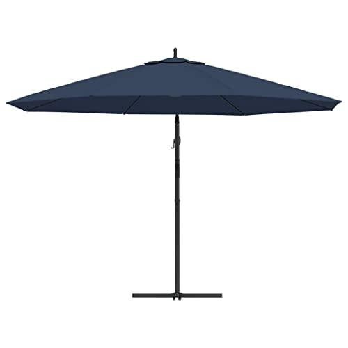 vidaXL Cantilever Umbrella 137.8" Blue, 42198. Picture 3