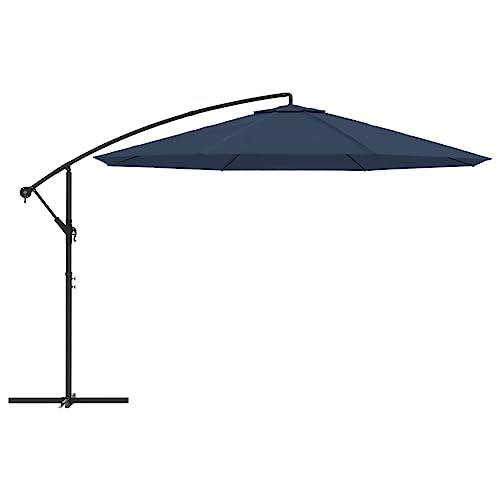 vidaXL Cantilever Umbrella 137.8" Blue, 42198. Picture 8