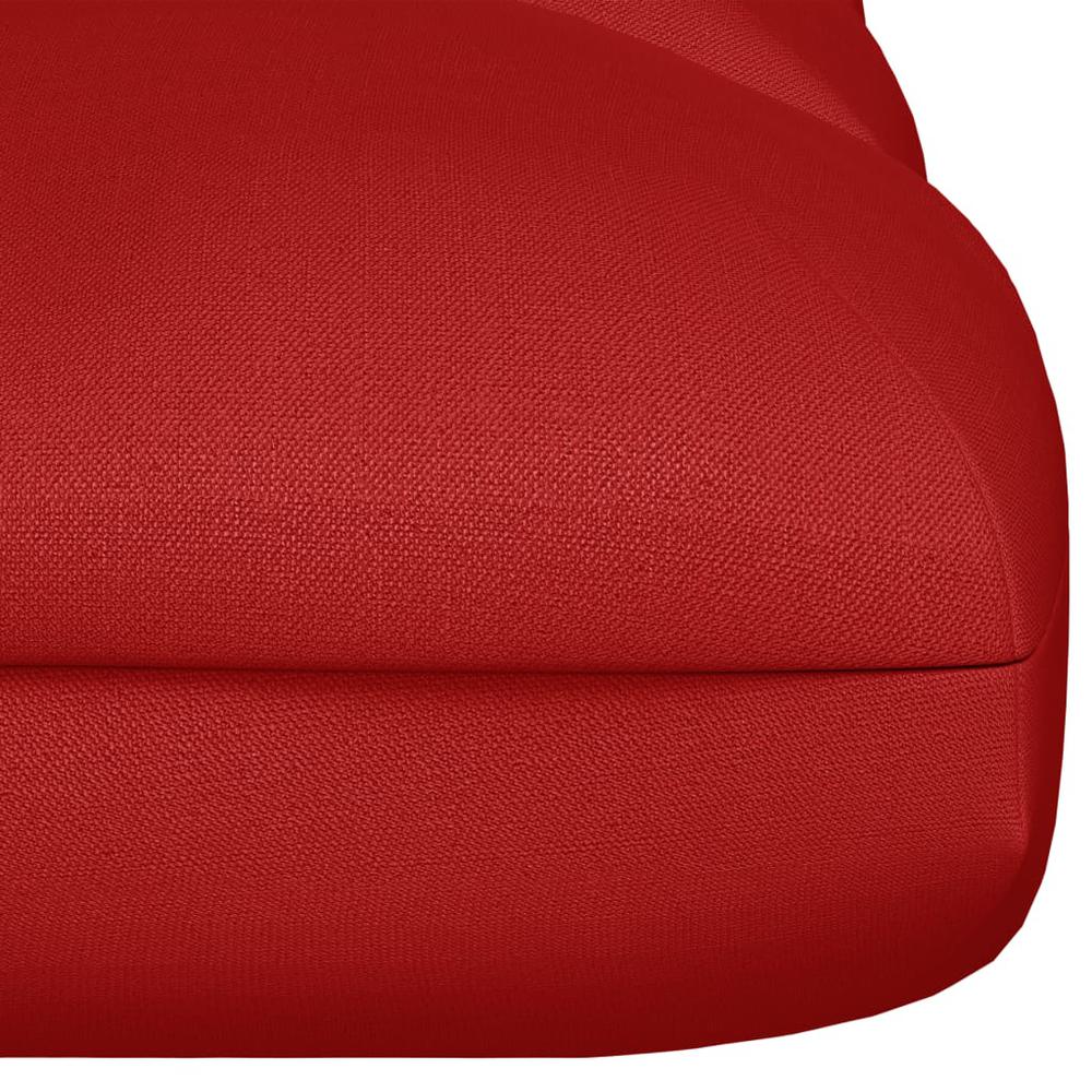 vidaXL Pallet Sofa Cushion Red 47.2"x31.5"x3.9". Picture 4