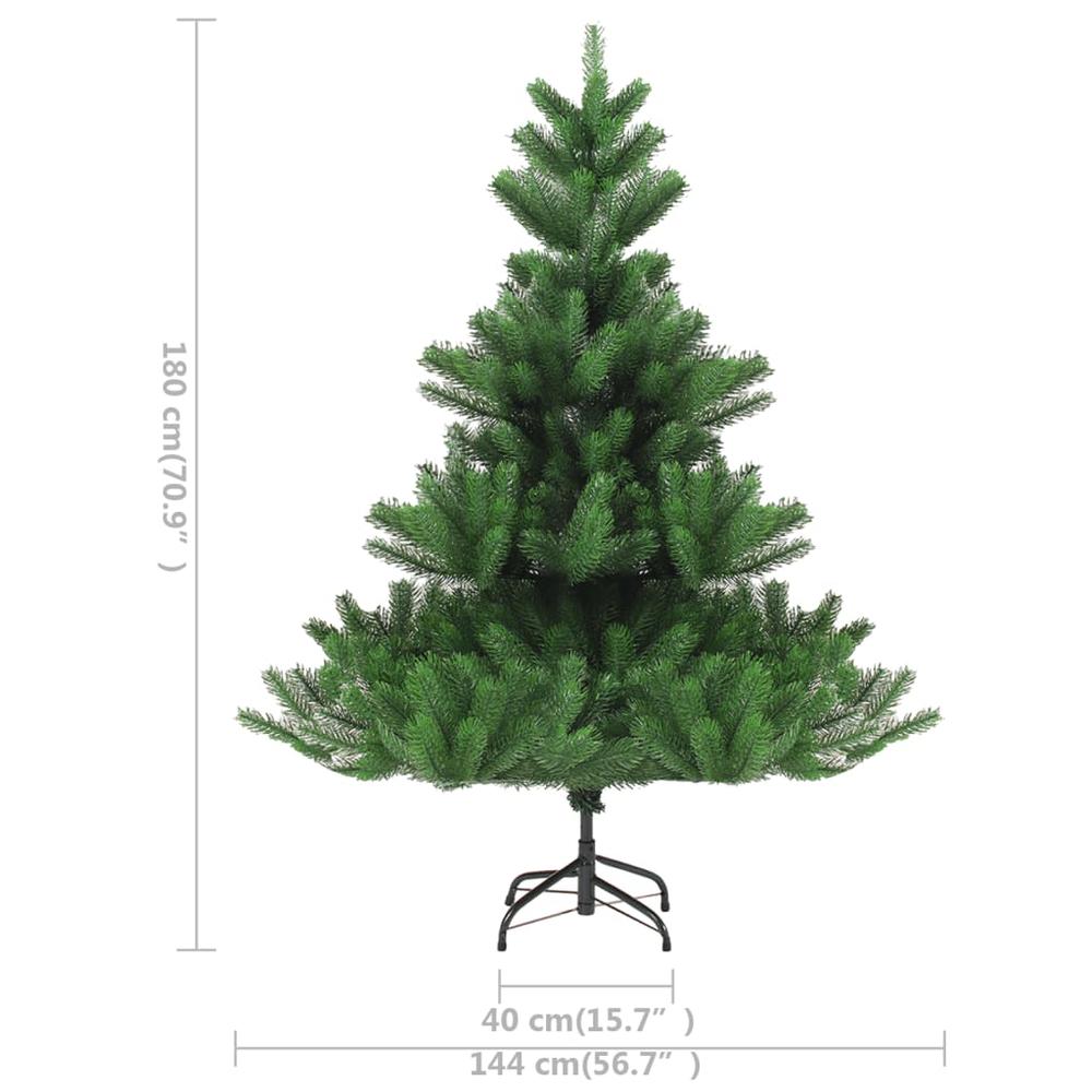 vidaXL Nordmann Fir Artificial Christmas Tree LED&Ball Set Green 70.9", 3077646. Picture 12