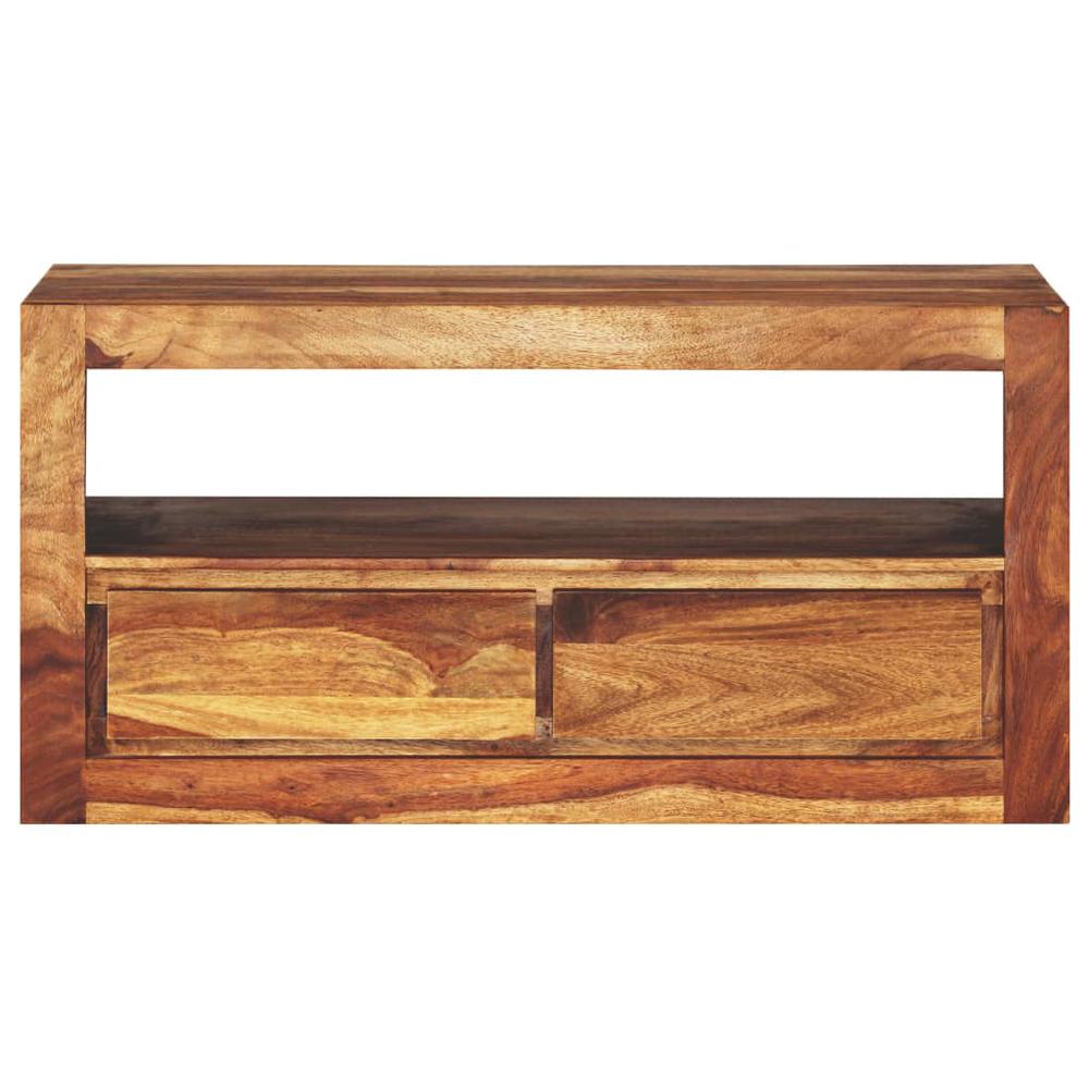 vidaXL TV Cabinet Solid Sheesham Wood 31.5"x11.8"x15.7". Picture 2