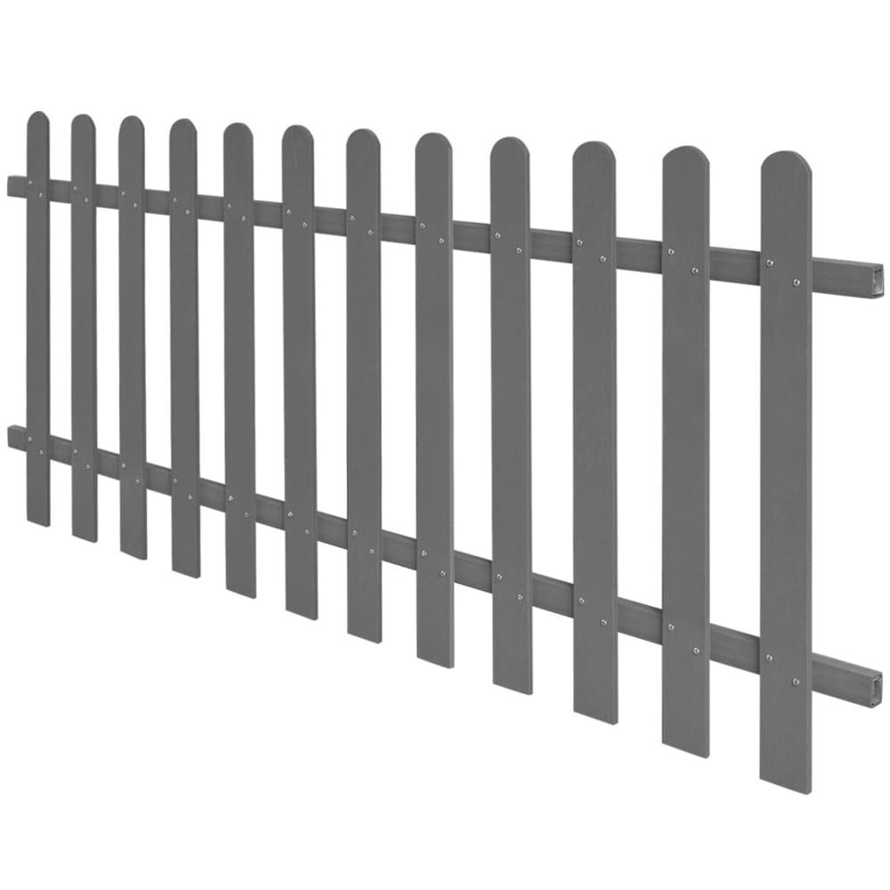 vidaXL Picket Fence WPC 78.7"x31.5", 42819. Picture 2