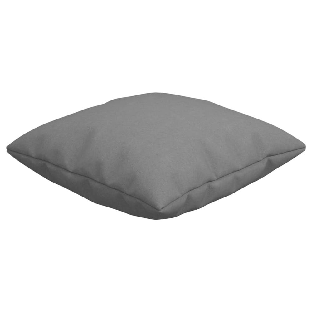 vidaXL Throw Pillows 4 pcs Gray 15.7"x15.7" Fabric. Picture 3